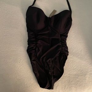 J Crew black one-piece, NWT, size 8, DD cups